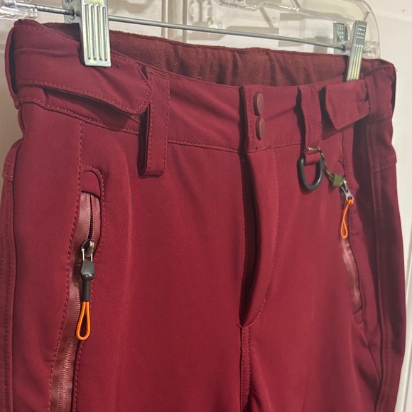 Pants - Free Soldier Pants Womens 29W 30L Wine Red Softshell Snow Fleece